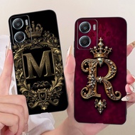 For Motorola Moto G06 G06Power Fashion Crown Initial Letter Couple Phone Case MotoG06 G06 Power XT25