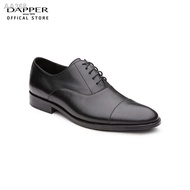 ▽ DAPPER รองเท้าหนังทำงาน แบบผูกเชือก Cap-Toe Oxford Dress Shoes สีดำ (HBKB1645OC3)