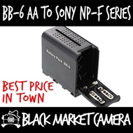 [BMC] BB-6 6x AA to Sony NP-F Series (F-550/570/750/770/970) Dummy Battery Housing Case Power Pack B