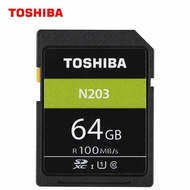 Toshiba SD การ์ดหน่วยความจำ UHS 128G 64GB 32GB SDHC การ์ด SD SDXC การ์ดแฟลช U1สำหรับกล้องดิจิตอล SLR กล้องวิดีโอ DV ฟรีอะแดปเตอร์