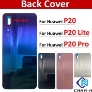 New For Huawei P20 Lite Pro Battery Back Cover Glass Rear Door Replacement Housing STICKER Adhesive