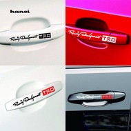 HN♥4Pcs Racing Development TRD Car Door Handle Hand Grip Sticker Car Styling Decal