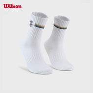 Tất Thể Thao Quần Vợt Wilson Cho Nam Và Nữ Vải Kháng Khuẩn Co Giãn Thoải Mái Cạp Cao Mùa Xuân 2024 T