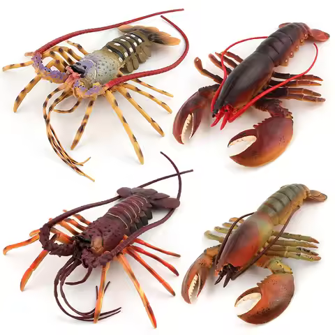 Realistic Marine Simulation Lobsters Model Solid Sea Life Australian Lobster Boston Lobster Action F