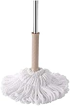 Microfiber Twist Mop Hand Release Washing Mop Floor Cleaning Dust Mops, Household Stainless Steel Mop (Color : Brown) Decoration