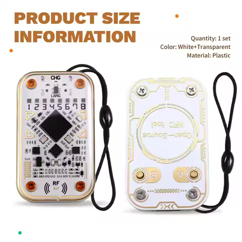 B24B Chameleon Ultra RFID Smart Chip Reader +T5577 Keychain+2XUID Card Smart Emulator IC ID Card Dec