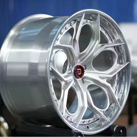 Silver Polished Edge Two-piece Forged Aluminium Alloy 5-spoke Wheel Hub 300 A6 A7 Q5 Q6 CT5 CT6 X3X5