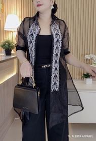 MODERN FILIPINIANA LONG BLAZER PURE EMBROIDERED LADIES BARONG