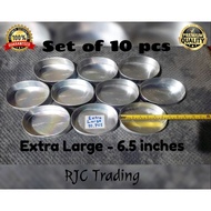 Llanera Leche Flan Molder Set of 10pcs Aluminum material, Size, XL, Sold per 10pcs