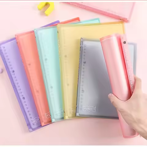 Japanese Maruman Loose-leaf Notebook Soft Shell Kurufit Replaceable Paper Notebook B5 with10 Sheets 