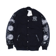 MLB NY VARSITY JACKET FULL EMBROIDERY - MLB NY VARSITY FULL TAG & LABEL - NY BASEBALL JACKET