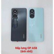 Oppo A58 back cover (shimmer, with orange glass)