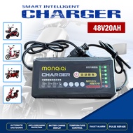 Intelligent Ebike Charger 48V 12AH 48V 20AH For Battery Battery Charger Universal Battery ChargerSmart  Intelligent Charger Electric Bicycle 48volts 3ah output
