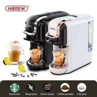 HiBREW 5in1Capsule Coffee Machine 19Bar Coffee Maker Machine Hot/Cold Espresso Machine For Nespresso Capsule&amp;DolceGusto