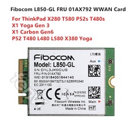 4G LTE Wireless Module Fibocom L850-GL M.2 Card FRU 01AX792 Lenovo ThinkPad X1 Carbon Gen6 X280 T580