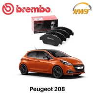 BREMBO BRAKE PAD FRONT FOR PEUGEOT 208