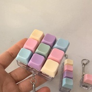 DIY Macaron Color Mechanical Keycap Toy – Fidget Button Keychain for Adults, Sensory & Decompression