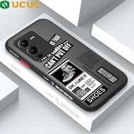 UCUC ปลอกโทรศัพท์กรณี Vivo V25e Vivo V25 5G V25 Pro V2158 Vivo V25 Vivov25pro 5G Vivov25e Creative แฟชั่นยี่ห้อ AIR รองเท้าปิดด้านข้างขอบรูปแบบกรณีออกแบบโทรศัพท์ Frosted Hard Casing กันกระแทกฝาครอบกล้องเคสป้องกันปกป้อง