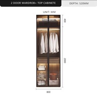 KLASS Open Door Design Wardrobe with Conner Cupboard / 2 | 3 | 4 doors wardrobes with installation