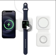 MagSafe Duo Charger wireless二合一摺疊式  15W 2合1 2 in 1 無線充電器充電寶 apple watch 15W iphone 14 Magnetic無線磁吸充電座