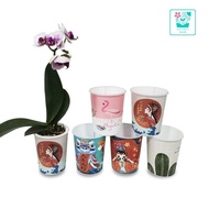 Flower Pot "Painted Lazy FYT3