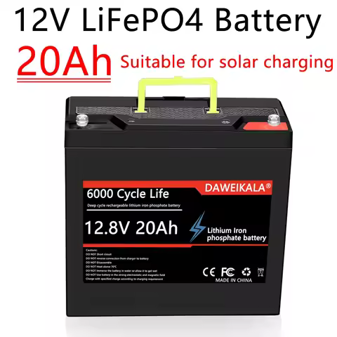 12V 20AH LiFePO4 Battery Rechargeable Lithium Ion Phosphate Battery For Kids Scooter RV 24V 36V 48V 