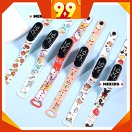 👨‍👩‍👧‍👦MEKIDS👨‍👩‍👧‍👦 LED Jam Tangan Budak Cartoon Kids Watches Waterproof