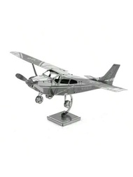 Diy金屬拼裝飛機模型3d益智遊戲sn飛機模型聖誕節送朋友禮物