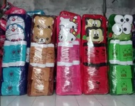 PROMO KASUR BULU KARAKTER 180X140 TEBAL 5CM FREE BANTAL 7 BISA COD/kasur bulu tebal jumbo/surpet/kas