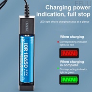 [FF86]Battery Charger 18650 Lithium Rechargeable Battery Charger Single Slot Cell Charging Adapter