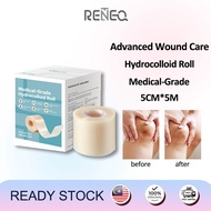 Medical Grade 5M Extra Hydrocolloid Roll of Tapes 5cm*5m Patch Bandages For Scar, Acne | All Skin