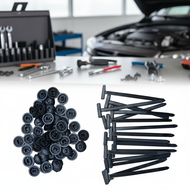 50pcs Durable Nylon Universal Buckle Clips Plastic Fasteners for Automotive Cable Tie Use  50pcs Kli