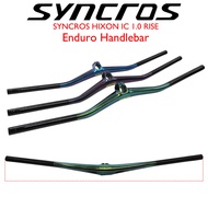 SYNCROS HIXON IC I.0 RISE Ultralight Carbon Fiber One-piece MTB Handlebar, 6° Upsweep, 7° Backsweep,