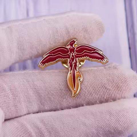HPotter Fawkes Phoenix Enamel Pin Wizarding World Loot Crate Brooch Badge Fashion Jewelry Collection
