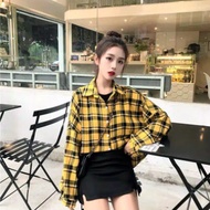 KEMEJA QR - ZEC Asley Check Shirt Cleo Kem/ Hem/ Wanita