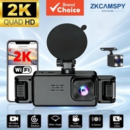 Channel Dash Cam WIFI Car Dvr 24h Parking Monitor Wdr Night Vision Loop Recording 2k