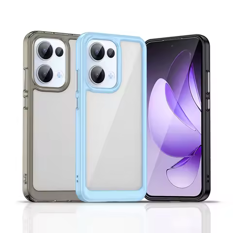 For OPPO Reno 13 Case Reno13 Cover Fundas Coque Hard Translucent Soft Frame Shockproof Clear Back Ca