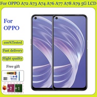 Original For OPPO A72 4G A72 5G A73 5G A74 5G A76 4G 5G A77 4G A77 5G A77s A78 5G A79 5G LCD Display