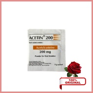 ACETIN Powder 200mg (5g x 50's) - Serbuk Acetylcysteine untuk Kahak & Batuk
