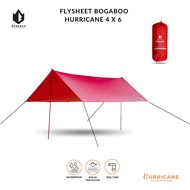 TENDA Flysheet Bogaboo Hurricane 4x6 Nylon Material 30D PU 5000 100% waterproof 19 Loops FULL SEAL - TARPTENT - waterproof Tent Roof - ULTRALIGHT FLYSHET - anti Seepage Flysheet