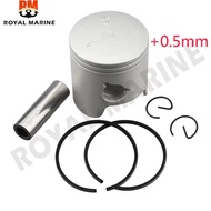 6K5-11636-03 Piston Kit (+0.50) piston ring (+0.5mm) for yamaha 60HP 6K5-11601-22 6K5-11636 72.5mm