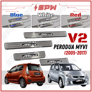 Perodua Myvi (2005-2017) V2 Side Step LED Side Steel Plate Door Sill Plate Scuff Plate Interior Deco