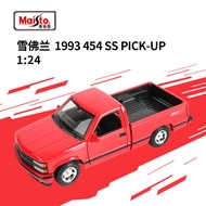 Maisto 1:24 Chevrolet 454 SS Pickup 1993 Simulasi Trak Pickup Model Selesai Kereta Aloi