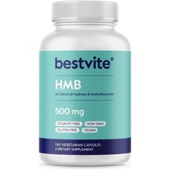 BESTVITE HMB 1000mg per Serving (240 Vegetarian Capsules) - No Stearates - Vegan - Non GMO - Gluten 