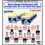 NARVA Range Performance LED 12V & 24V (H1, H3, H4, H7, H11, HIR2, HB3/4, LED FOG (H8, H11,H16) 6500K