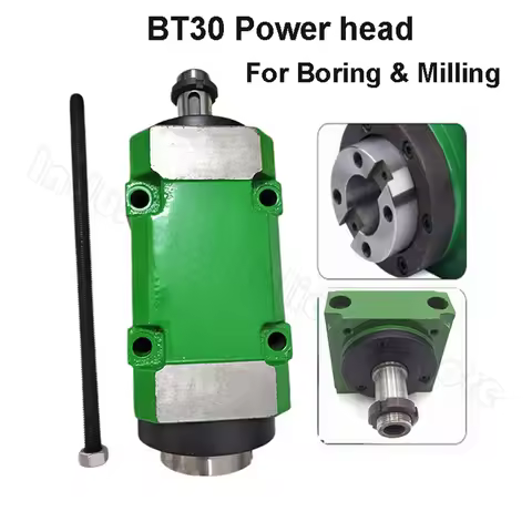 BT30 Power Head Spindle 1.5KW 2Hp 3HP 5000-6000rpm Waterproof Power Unit for Boring Milling Machine