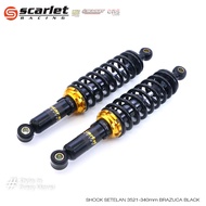 Scarlet Racing - Shock Absorber Shockbreaker Skok setelan 3521 Brazuca Uk 280 320 340 mm black chrom