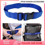 Fityle Wheelchair Seat Belt Blue Fixed Non-Slip Nylon Medical Restraints Straps Chair Waist Lap Strap for Patients Cares Elderly Adult