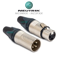 Jack Canon Neutrik Chính Hãng Thuỵ Sỹ (Liechtenstein) NC3MXX-NC3FXX XLR Cable Connector Male 3 Pole.