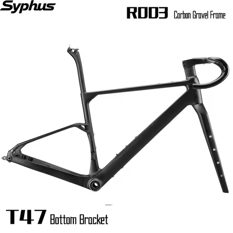 Syphus 2026 New Gravel Carbon Bike Frame T47 Bottom Bracket 700C Carbon Road Bike Frameset Udh Grave